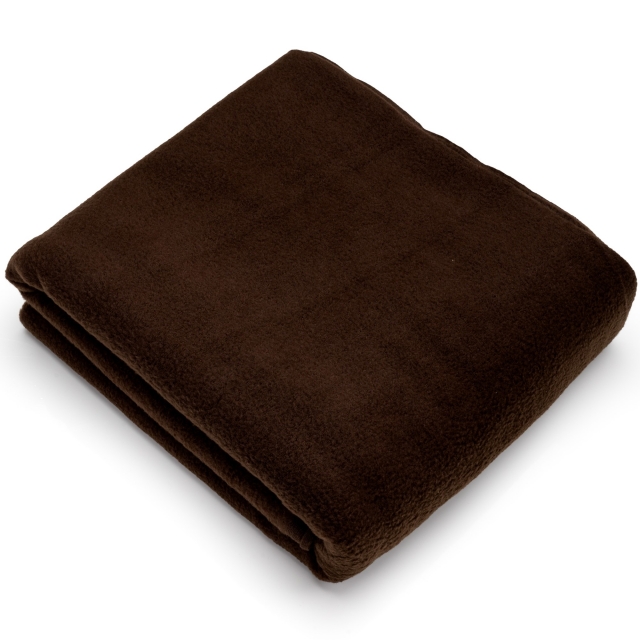 Brown Solid Fleece Fabric